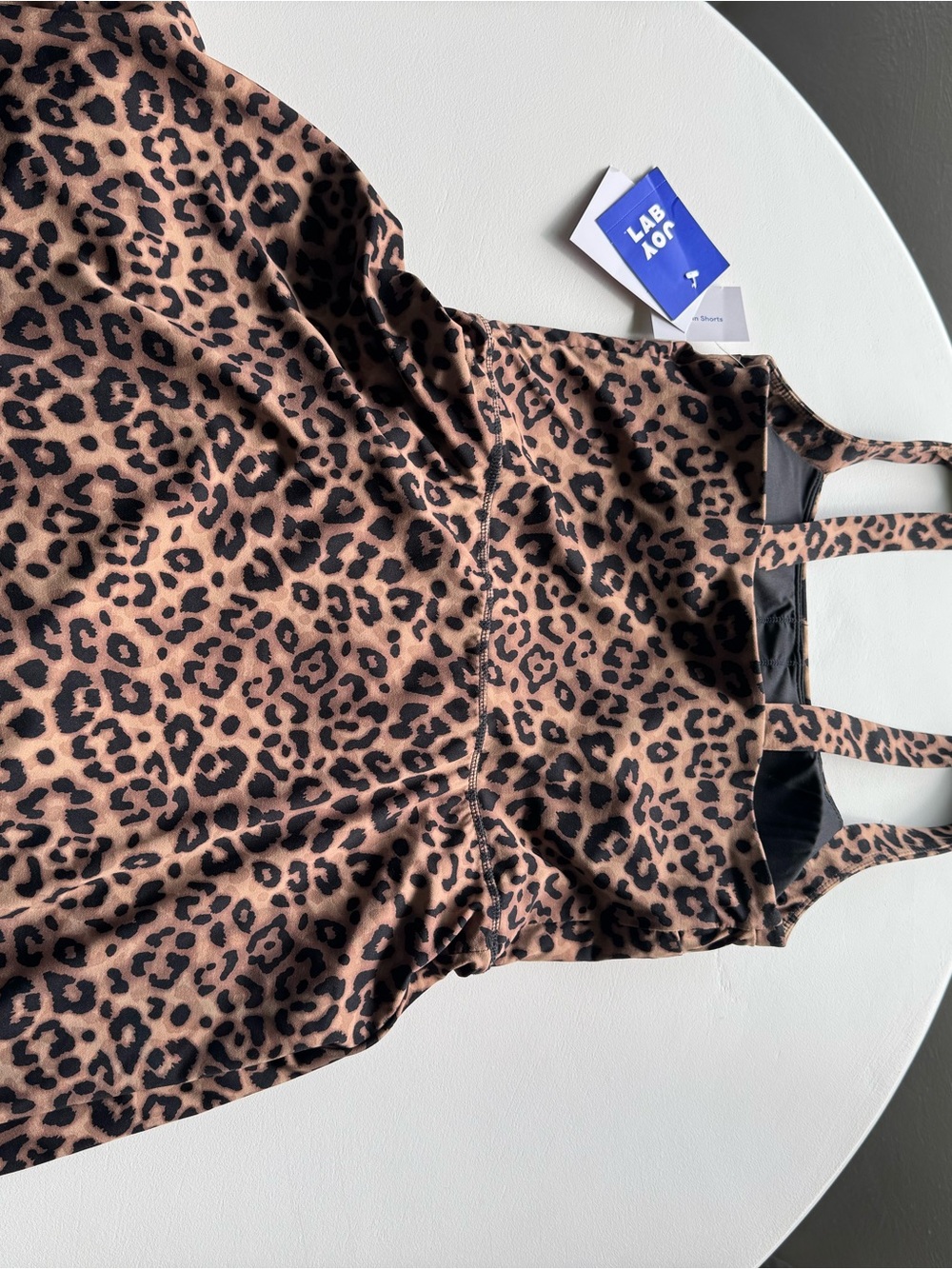 JoyLab Leopard-Print Strappy Dress - Brown & Black - Picture 7 of 8